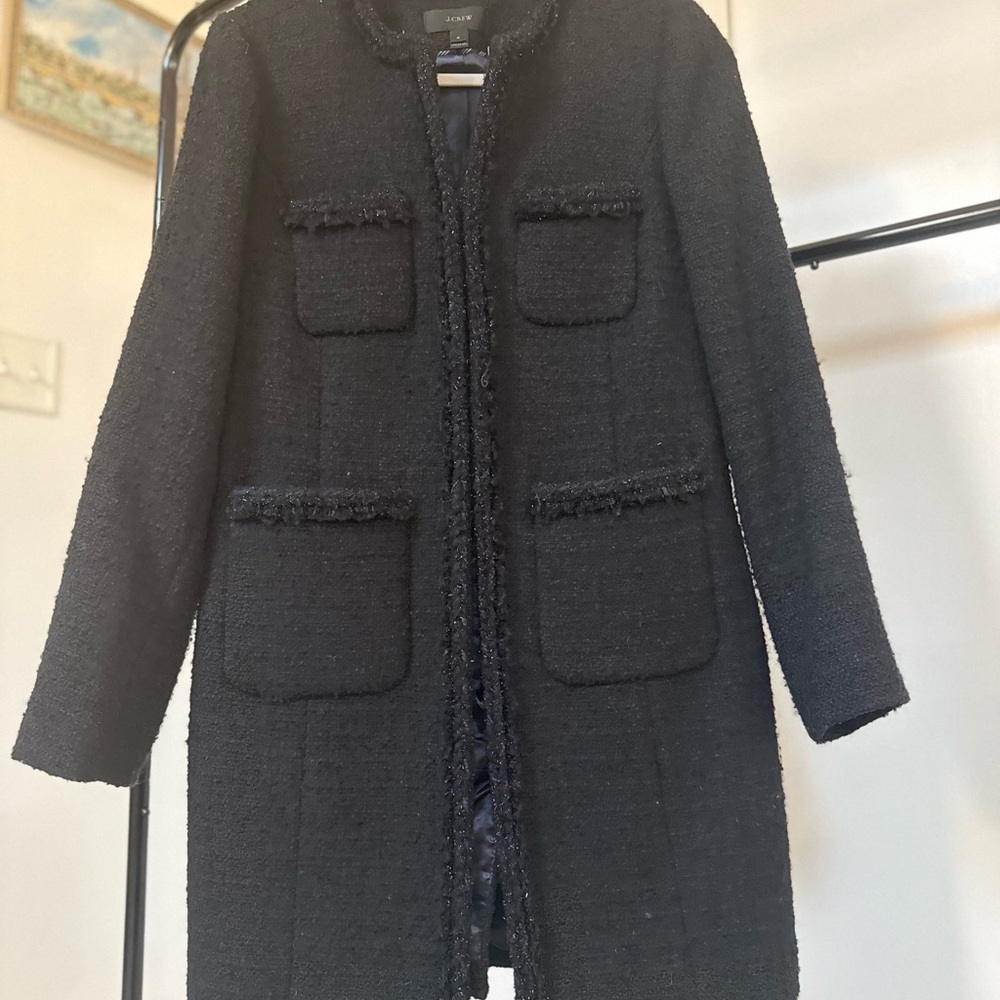 J. Crew Black Tweed Blazer